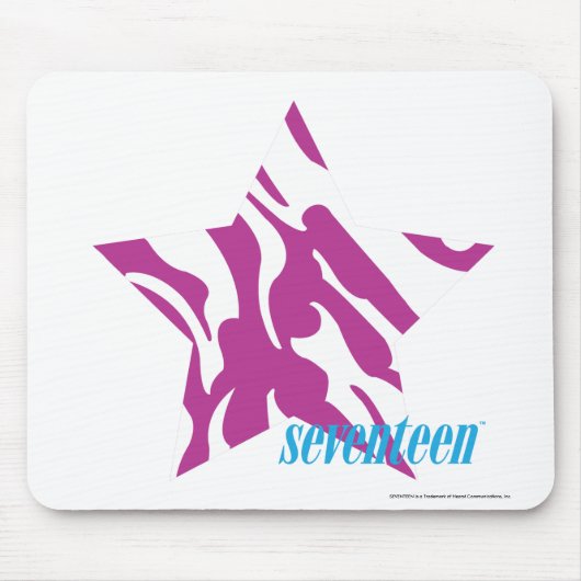 Zebra lila 4 mousepad (Vorne)