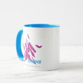 Zebra lila 4 tasse (Vorderseite Links)