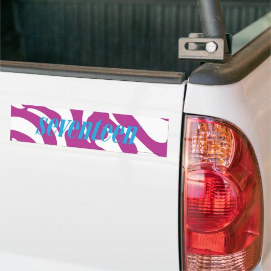 Zebra lila autoaufkleber (Auf Lkw)