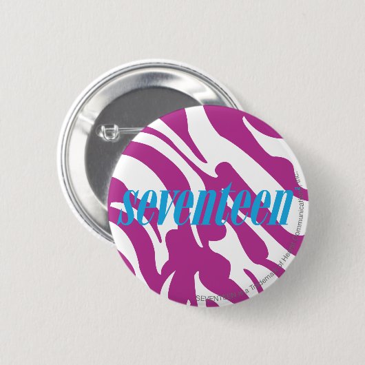 Zebra lila button (Vorne & Hinten)