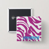 Zebra lila button (Vorne & Hinten)