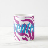 Zebra lila kaffeetasse (Mittel)