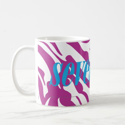 Zebra lila kaffeetasse (Links)
