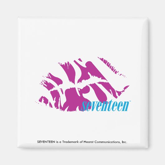 Zebra Lila Magnet (Vorne)