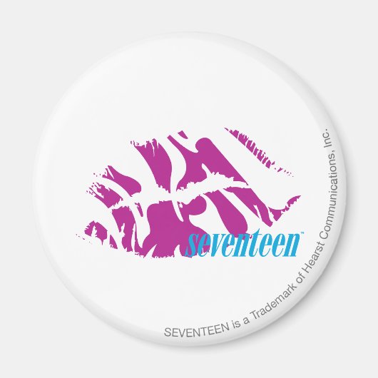 Zebra Lila Magnet (Vorne)