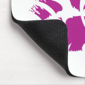 Zebra lila mousepad (Ecke)