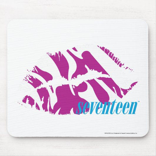 Zebra lila mousepad (Vorne)