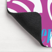 Zebra lila mousepad (Ecke)