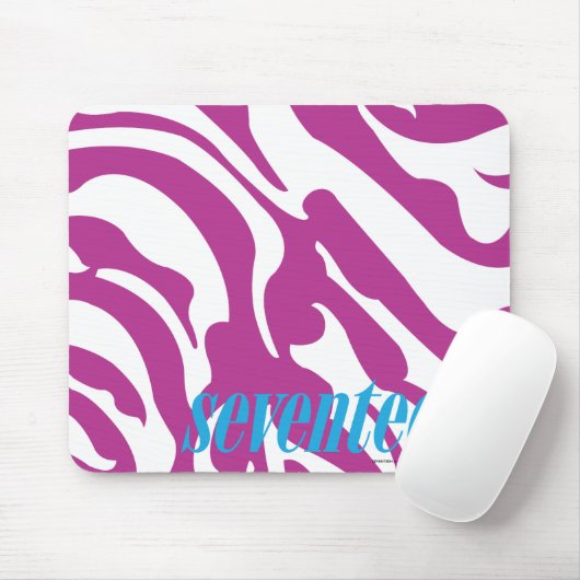 Zebra lila mousepad (Mit Mouse)