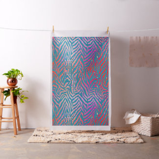 Zebra Lila Splash Stoff