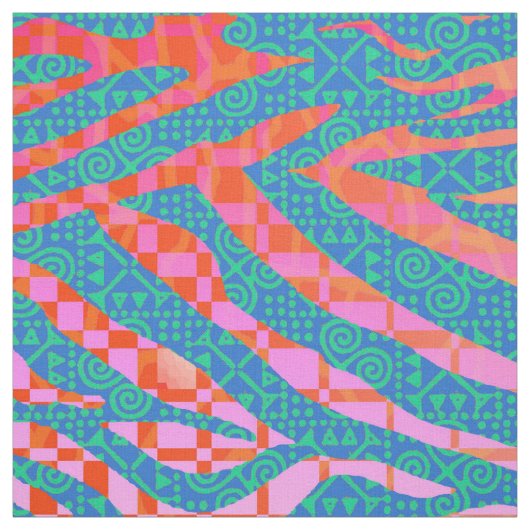 Zebra Lila Splash Stoff (Muster)