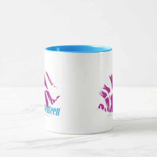 Zebra lila tasse (Zentrum)