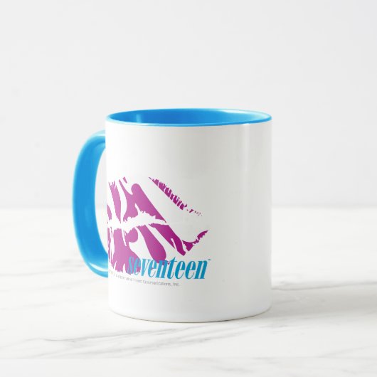 Zebra lila tasse (Vorderseite Links)