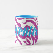 Zebra lila tasse (Zentrum)