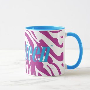 Zebra lila tasse