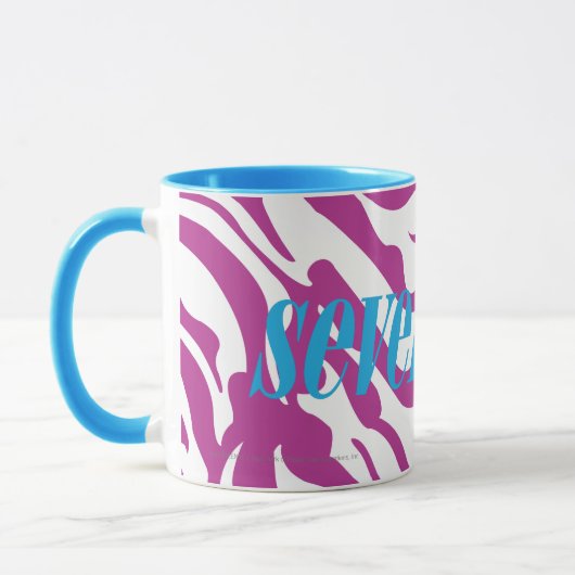 Zebra lila tasse (Links)