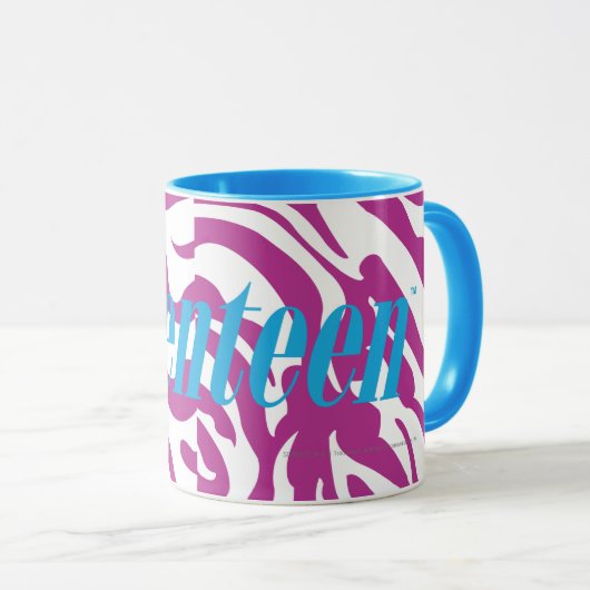 Zebra lila tasse (VorderseiteRechts)