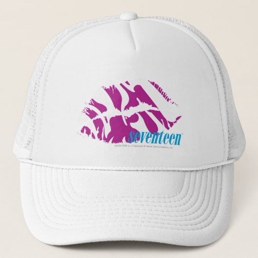 Zebra Lila Truckerkappe (Vorderseite)