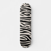 Zebra Lines Pattern Skateboard (Vorne)