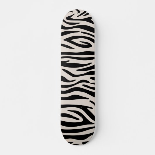 Zebra Lines Pattern Skateboard (Vorne)