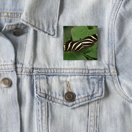 Zebra Longwing Butterfly Button (Beispiel)
