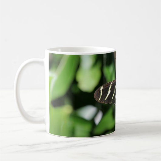 Zebra Longwing Butterfly Kaffeetasse (Links)