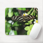 Zebra Longwing Butterfly Mousepad (Mit Mouse)