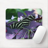 Zebra Longwing Butterfly Mousepad (Mit Mouse)
