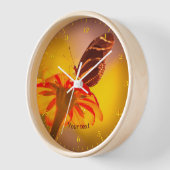 Zebra longwing butterfly on Tithonia flower Uhr (Winkel)