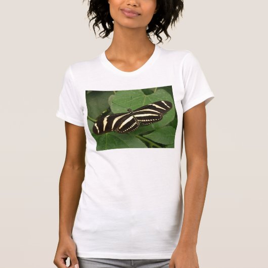 Zebra Longwing Butterfly T Shirt (Vorderseite)