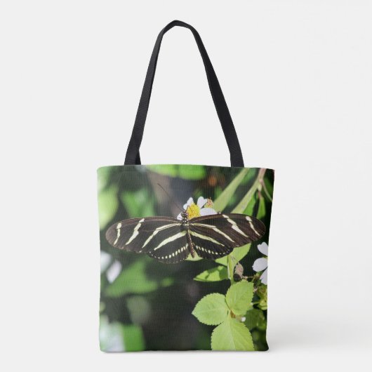 Zebra Longwing Butterfly Tasche (Rückseite)