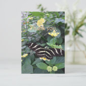 Zebra Longwing Dankeskarten Dankeskarte (Stehend Vorderseite)