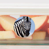 Zebra looking at you etiketten (Befestigt)