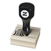 Zebra looking at you gummistempel (Stempel)
