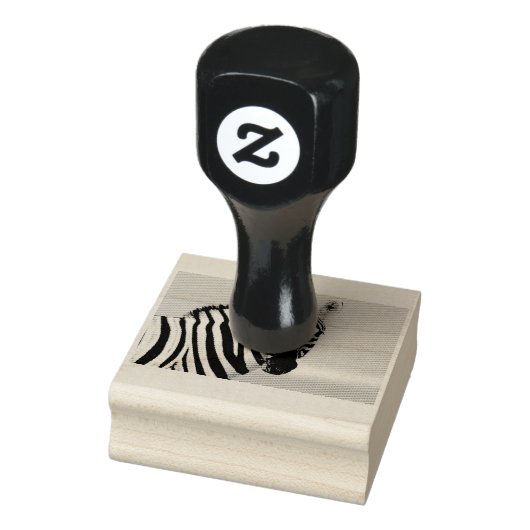 Zebra looking at you gummistempel (Stempel)