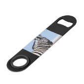 Zebra looking at you speed flaschenöffner (Vorderseite Schrägansicht)