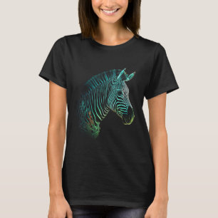 Zebra Lover Artwork Animal Motif Zebra 4 T-Shirt