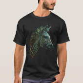 Zebra Lover Artwork Animal Motif Zebra 5 T-Shirt (Vorderseite)