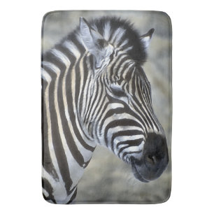 Zebra Lovers Art Badematte