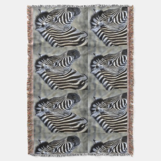 Zebra Lovers Art Decke (Vorderseite Vertikal)