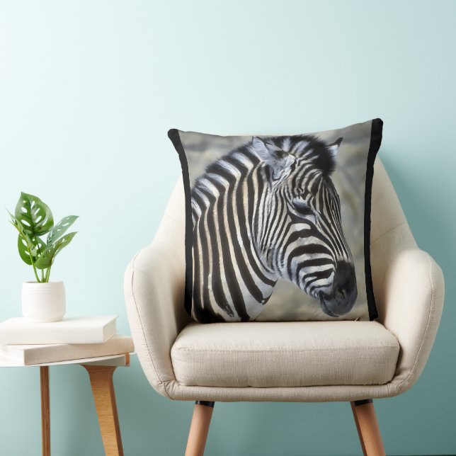 Zebra Lovers Art Kissen (Stuhl )
