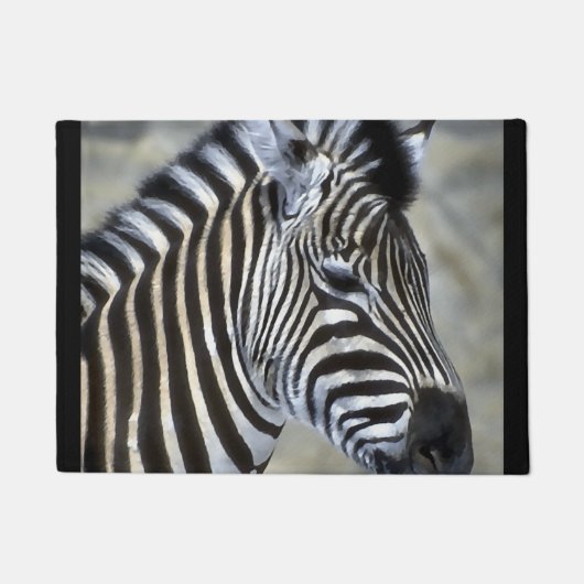 Zebra Lovers Fußmatte (Vorderseite)
