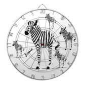 Zebra Lovers Geschenke Dartscheibe (vorne)