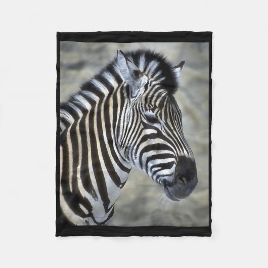 Zebra Lovers Geschenke Fleecedecke (Vorderseite)