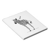 Zebra Lovers Geschenke Notizblock (angewinkelt)