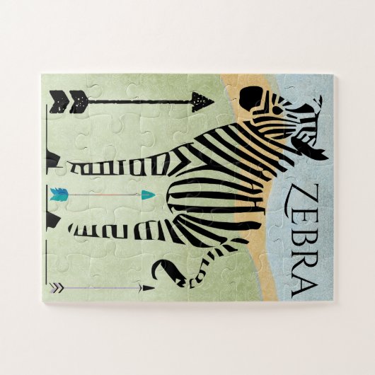 Zebra Lovers Geschenke Puzzle (Horizontal)