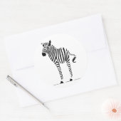 Zebra Lovers Geschenke Runder Aufkleber (Umschlag)