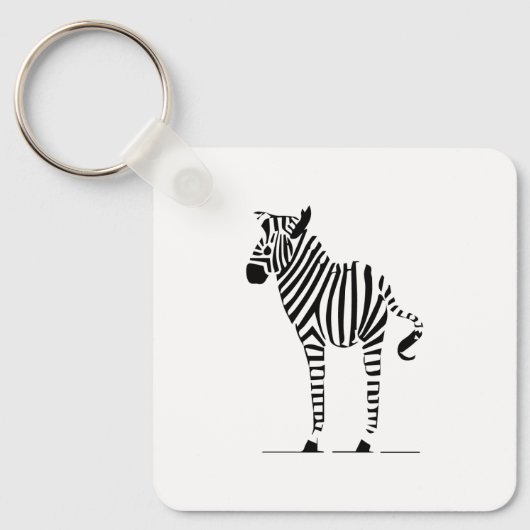 Zebra Lovers Geschenke Schlüsselanhänger (Vorderseite)