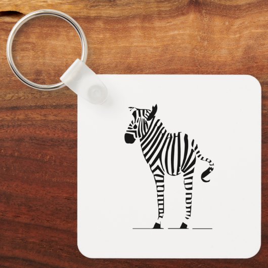 Zebra Lovers Geschenke Schlüsselanhänger (Vorderseite)