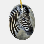 Zebra Lovers Kunst, Dichtung und Musik Keramik Ornament (Hinten)
